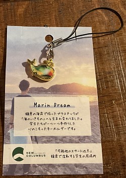 プラスチックゴミの手作りキーホルダー
