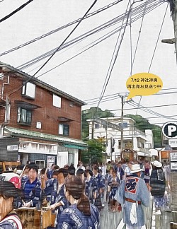 7/12 神社神輿再出発お見送り